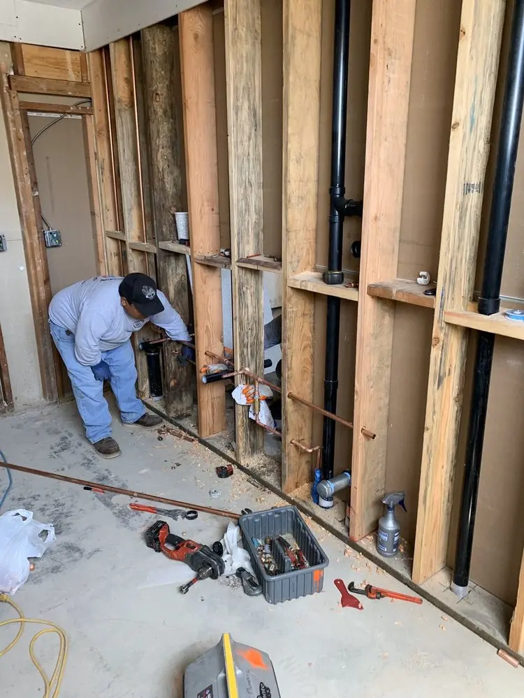 Commercial rough-in plumbing for Trenchless Sewer Repair in West Wauregan
